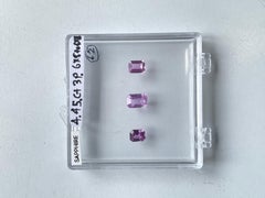 Saphir Rosa 4,45 Karat Octa Cut 3 Stück für feinen Schmuck natürlichen Edelstein