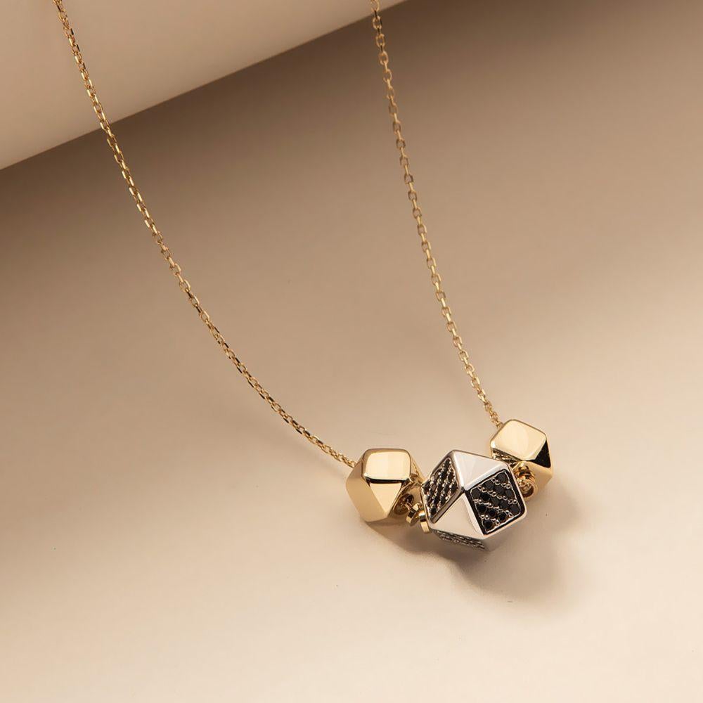 Sapphire Polygon Pendant Necklace 20