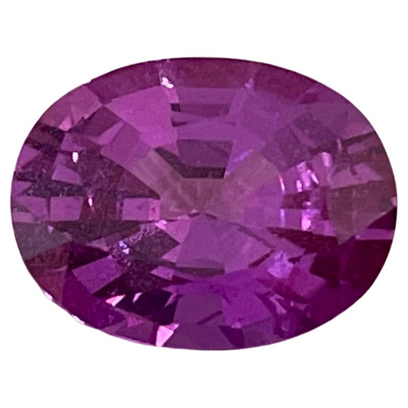 This purple Sapphire in was found in Madagascar. Sapphires are generally heat treated to enhance their color. This stable and accepted treatment was used on this gem to intensify its color.
its shape and size makes it easy to wear as ring or small