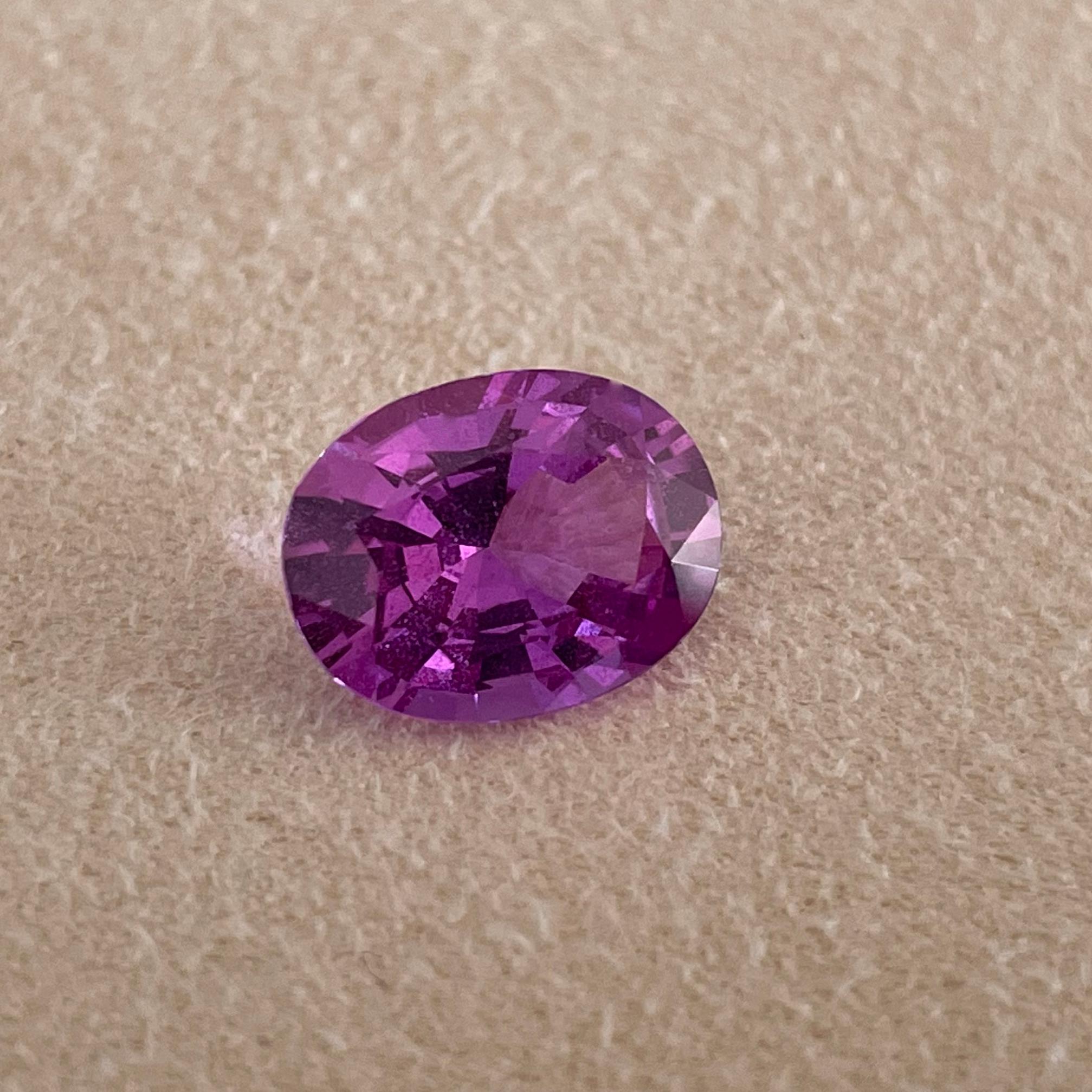 Sapphire Purple, 3.65ct, Heated, Madagascar For Sale 1