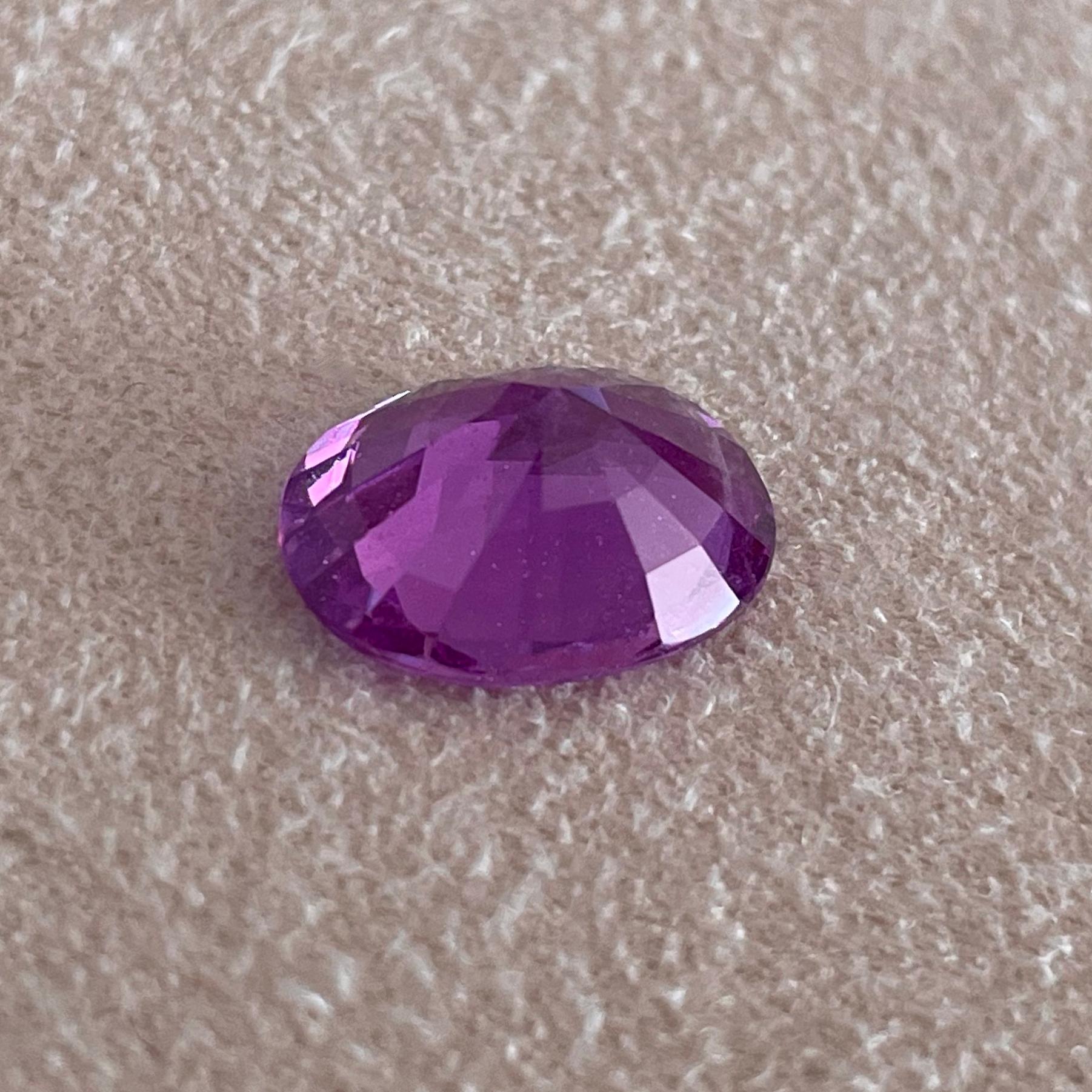 Sapphire Purple, 3.65ct, Heated, Madagascar For Sale 2