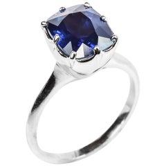 Antique Sapphire And Diamond Solitaire Rings 4 354 For Sale At 1stdibs