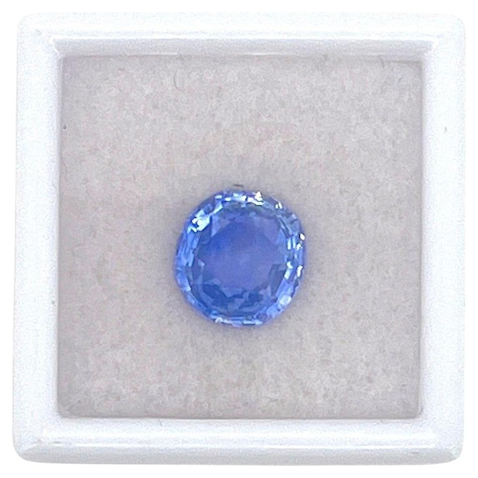 Zaffiro taglio rotondo a cuscino, 3,48 ct  Sri Lanka (Ceylon) – Zaffiro naturale non trattato termicamente