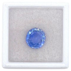 Sapphire Round Cushion Cut 3.48 ct Sri Lanka (Ceylon) No-Heat Natural Sapphire