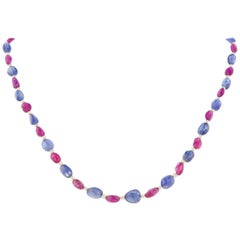 Sapphire Chain Necklaces