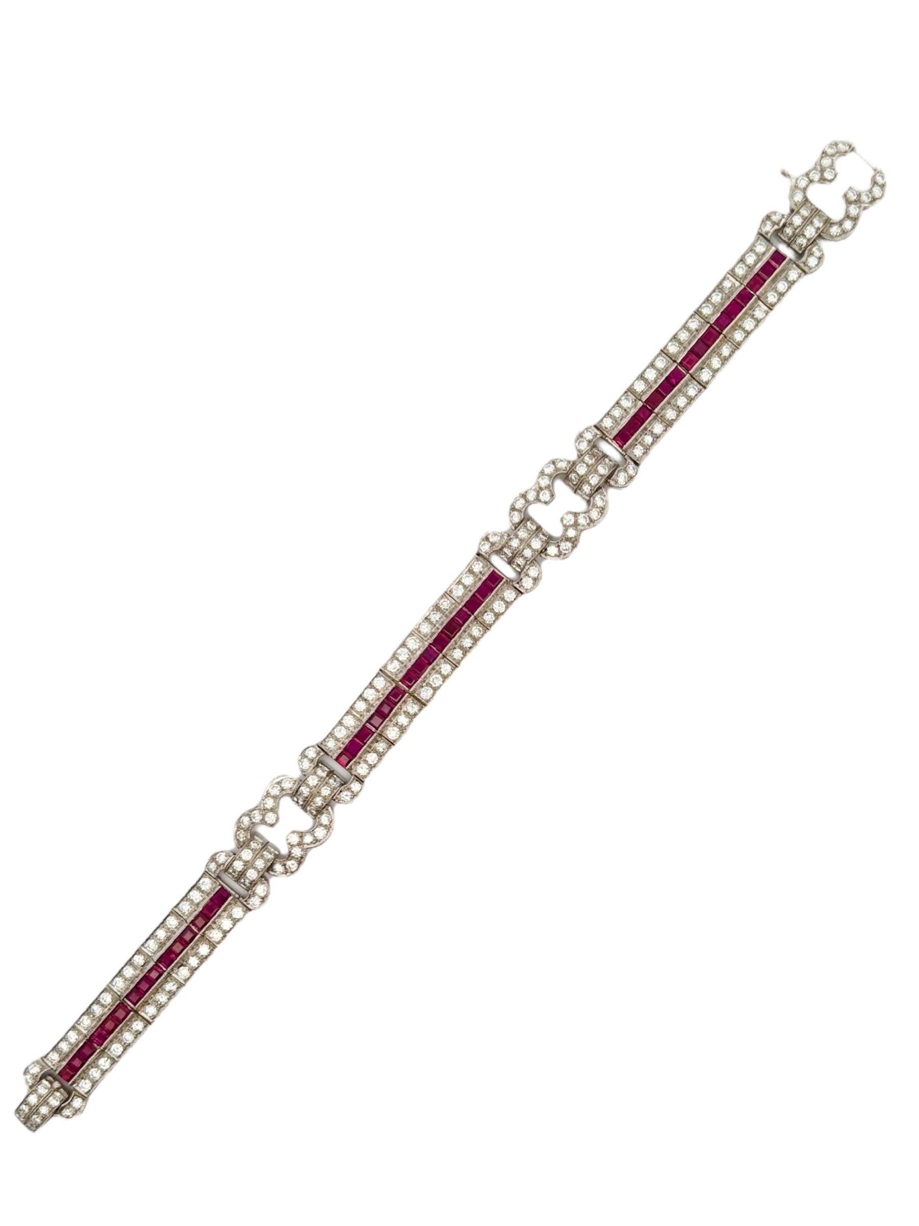 Conjunto de pulsera de zafiro, rubí y diamantes en venta 4