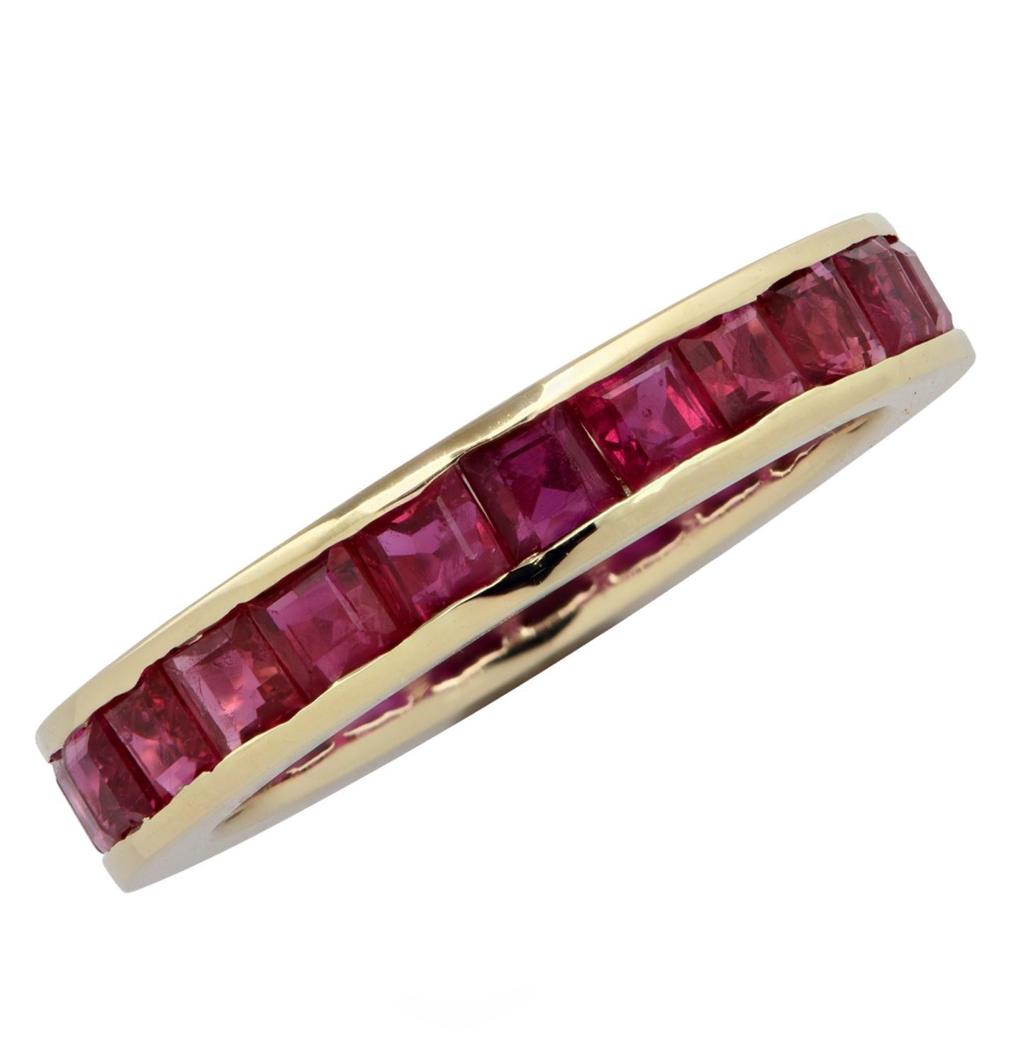 Sapphire and Ruby Band Set In Good Condition In Miami, FL