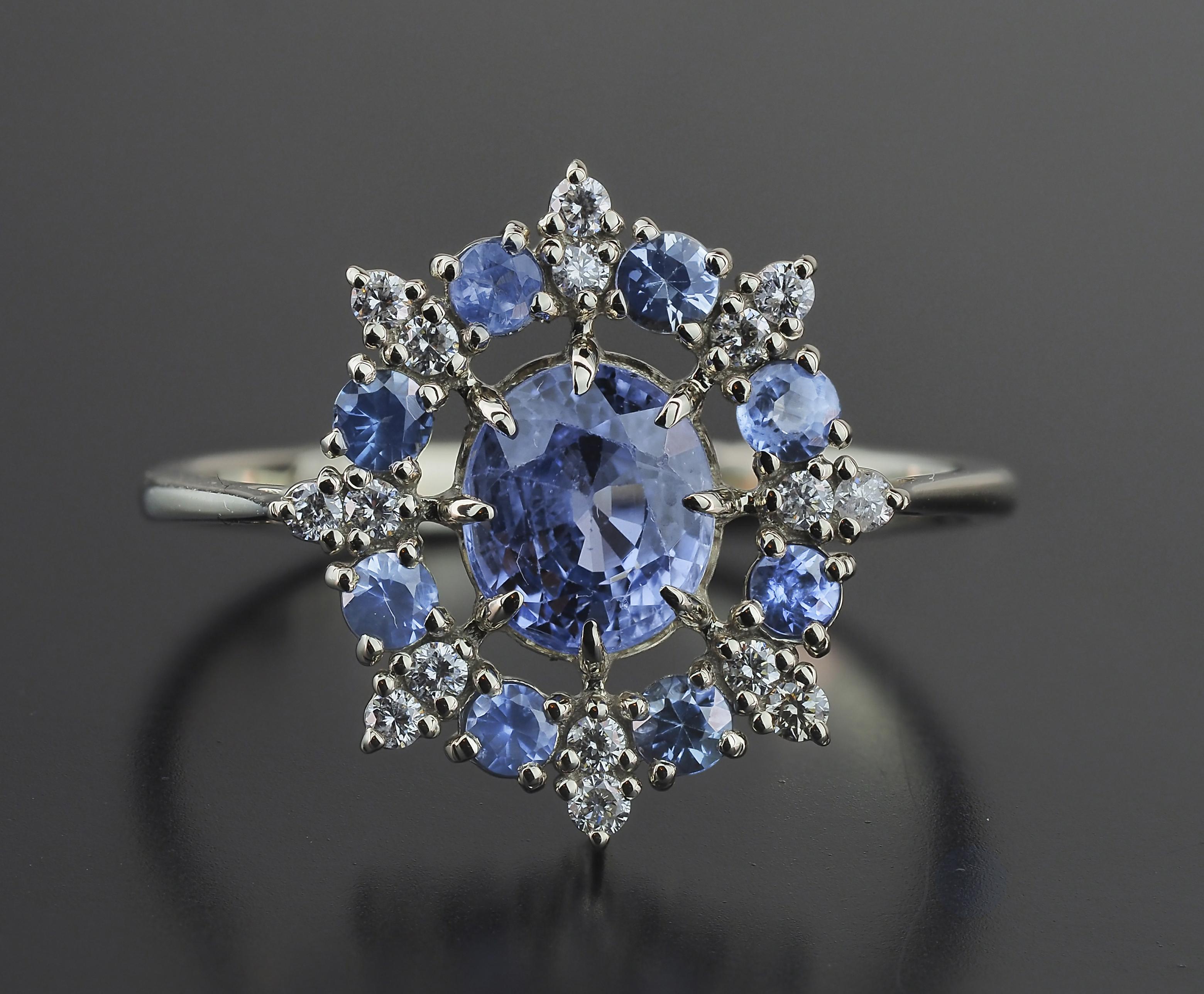 Im Angebot: Saphir, Saphire Ring. () 6