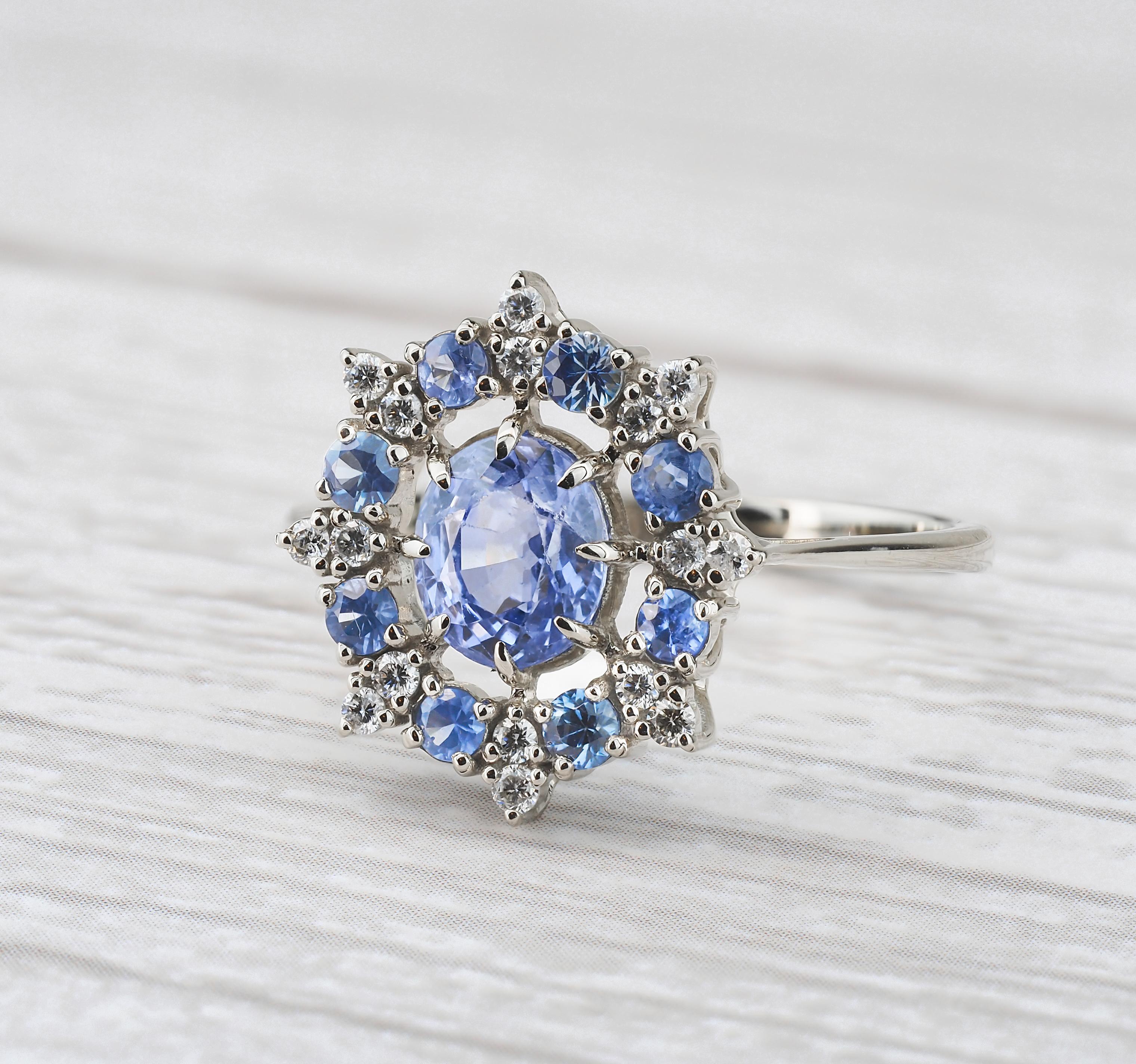 Im Angebot: Saphir, Saphire Ring. () 8