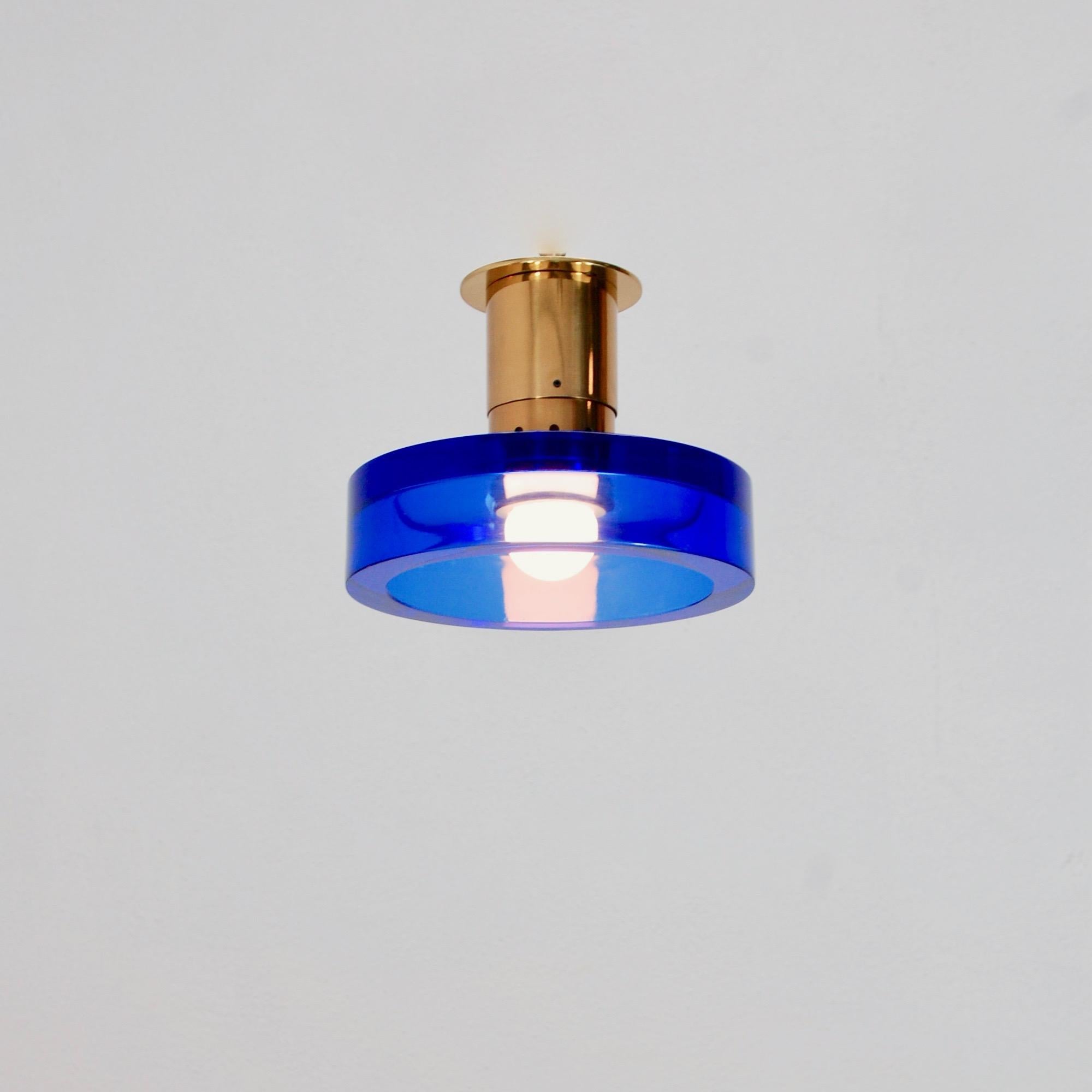 Sapphire Seguso Ceiling Fixture In Excellent Condition In Los Angeles, CA
