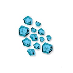 Set di 12 decorazioni da parete Kamyki Sapphire di Zieta