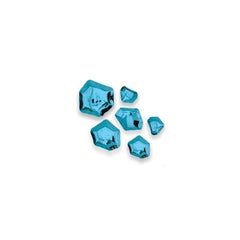 Sapphire Set of 6 Kamyki Wall Decor by Zieta