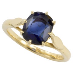 Solitärring mit Saphiren aus 18 Karat Gold