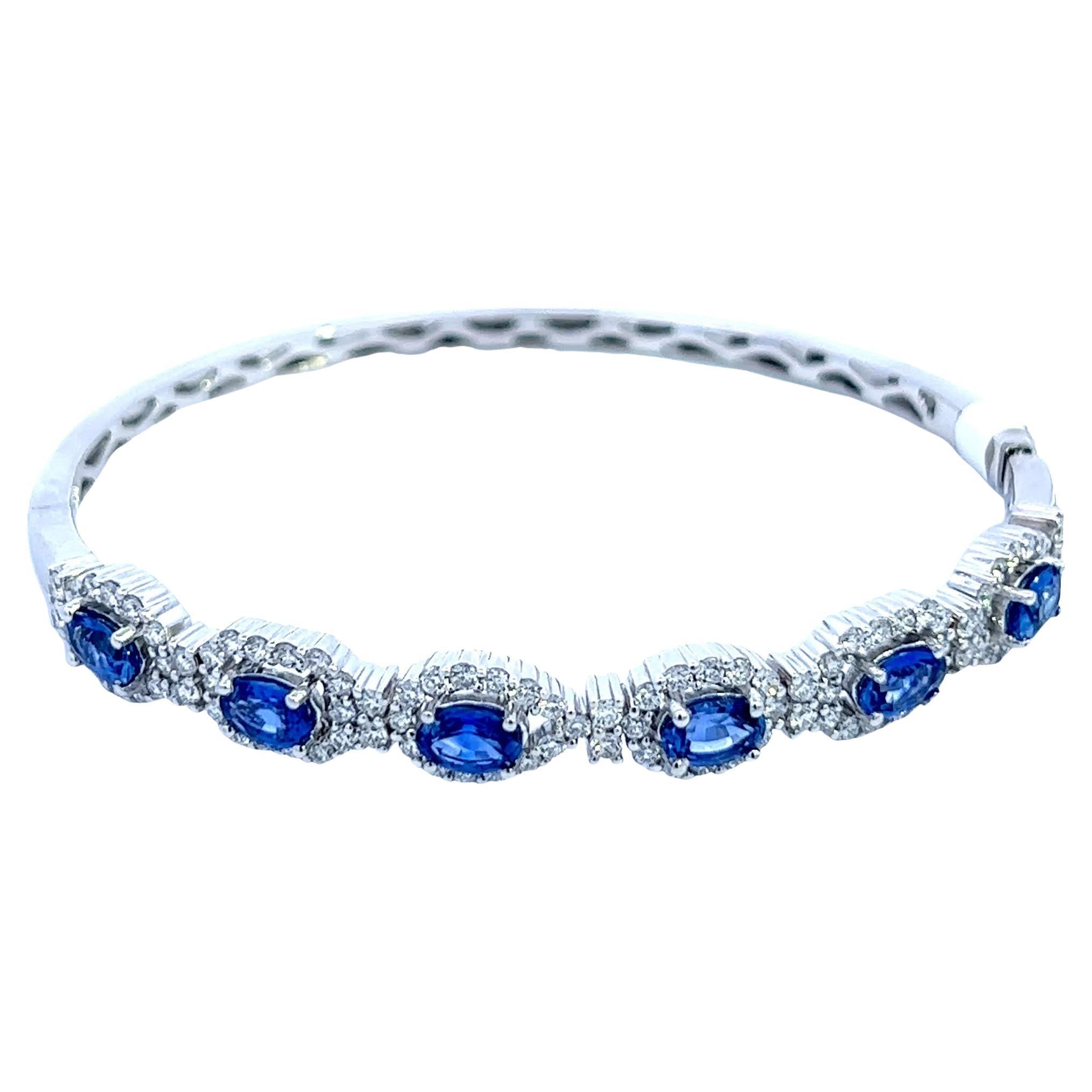 Pulsera de zafiro brillante