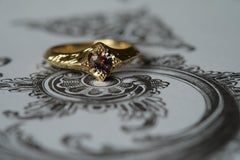 Sapphire Star Ring in 18K Yellow Gold & Montana Sapphire by Alice Son