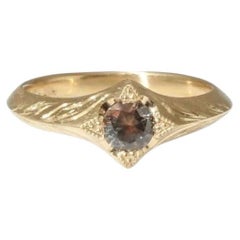 Sapphire Star Ring in 18K Yellow Gold & Montana Sapphire by Alice Son