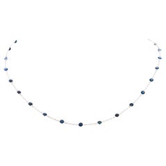 Sapphire Station Necklace