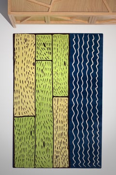 "Sapphire Streams" Handmade Rug from Nepal