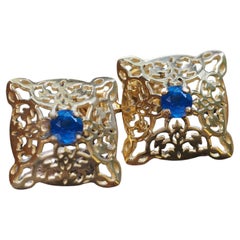 Sapphire stud earrings