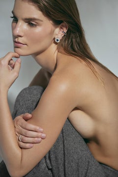 Sapphire Studs with Diamond Crazy Jacket