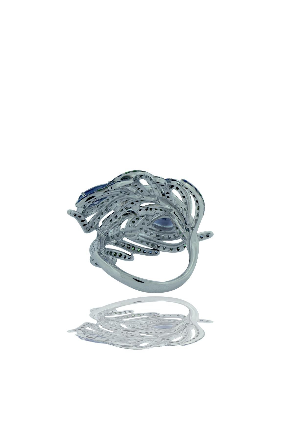 peacock diamond ring