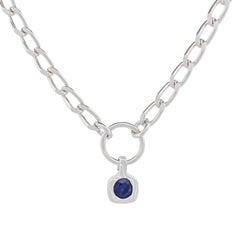 Sapphire Vessel Necklace, Sterling Silver by True Connexion