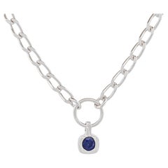 Sapphire Vessel Necklace, Sterling Silver by True Connexion