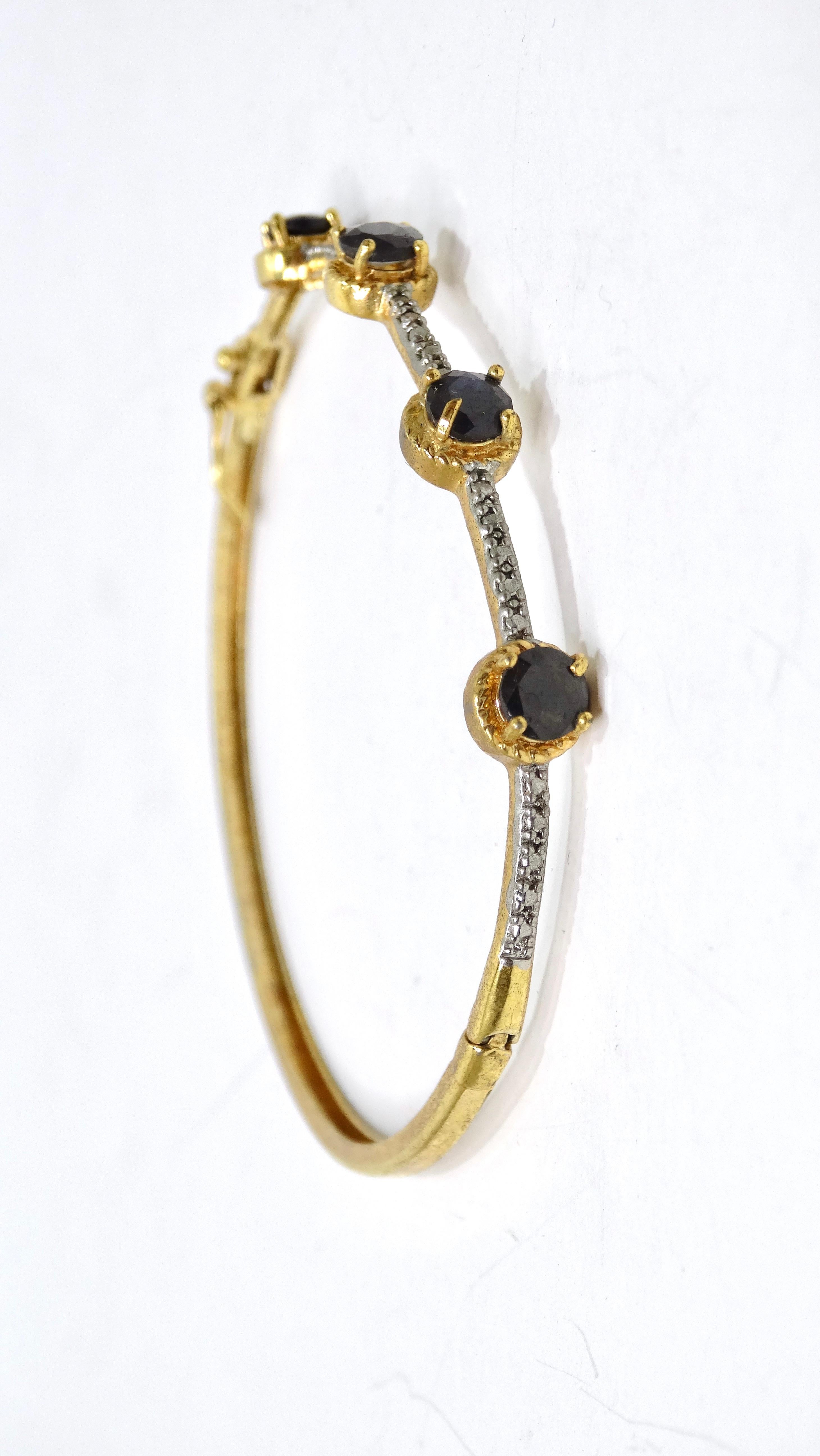 Sapphire Vintage 1920's Bracelet In Excellent Condition For Sale In Scottsdale, AZ