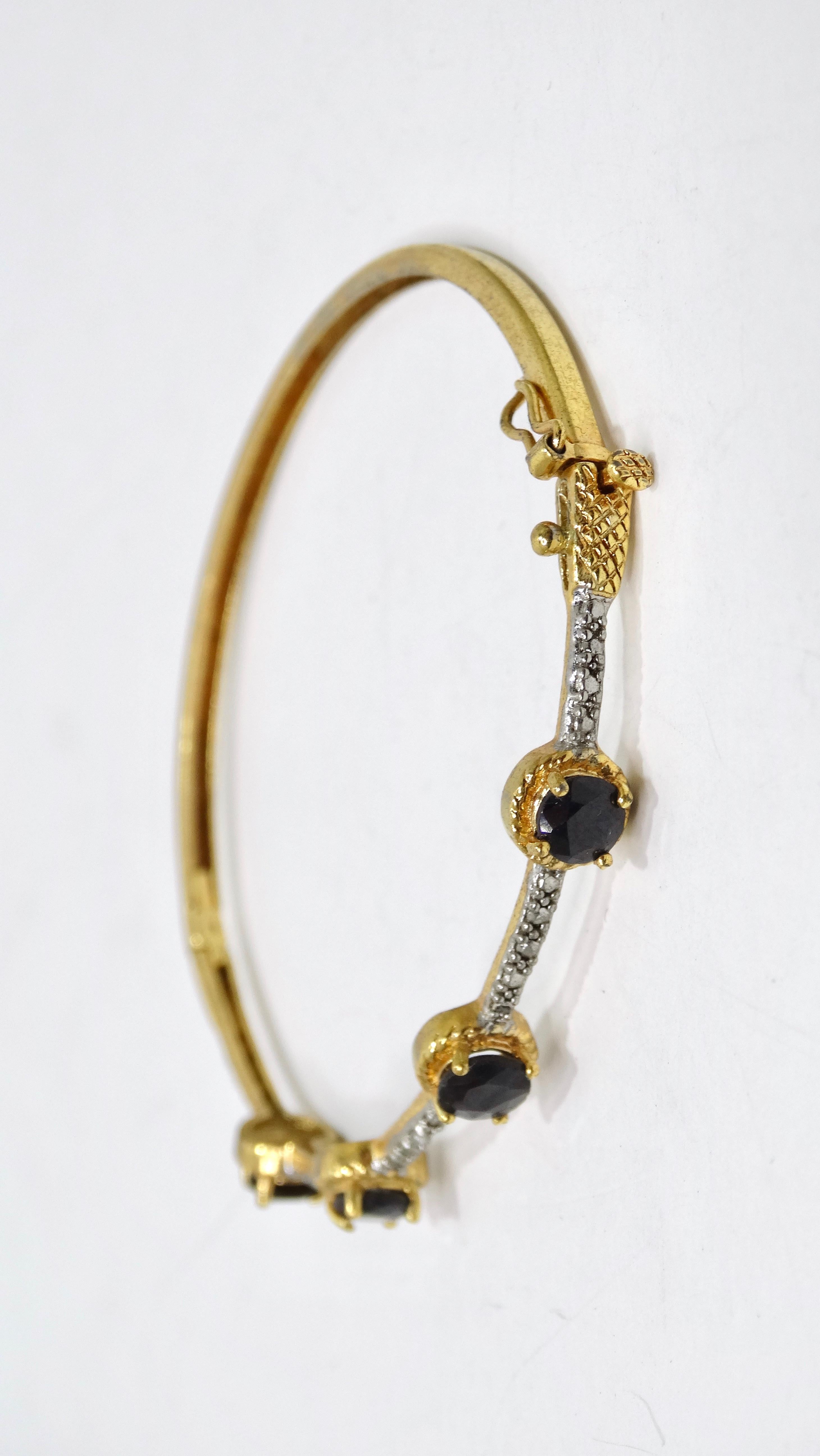 Sapphire Vintage 1920's Bracelet For Sale 1