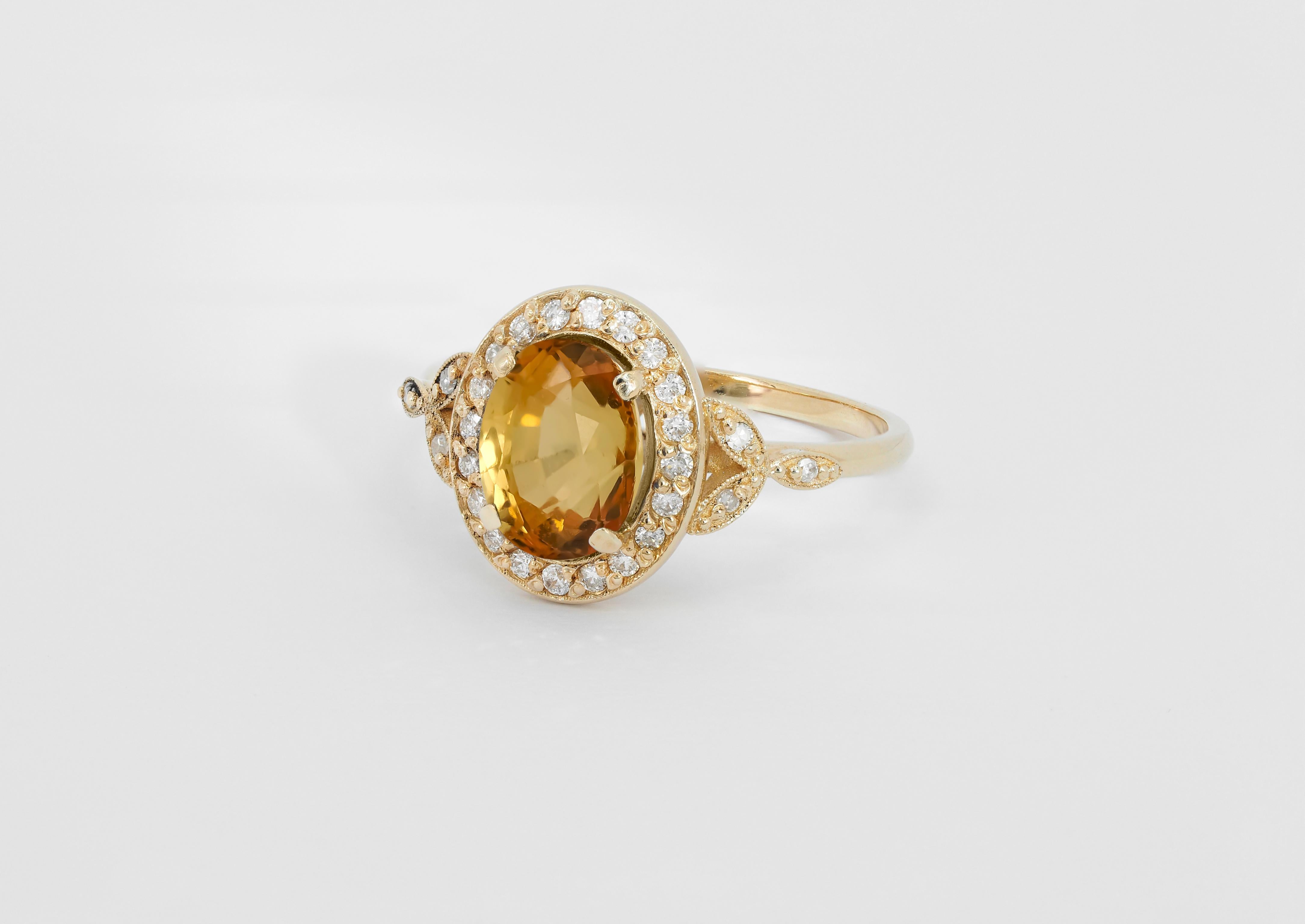 For Sale:  Sapphire vintage style 14k gold ring. 4
