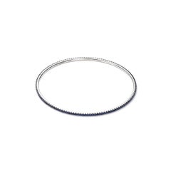 Sapphire White Gold Bangle