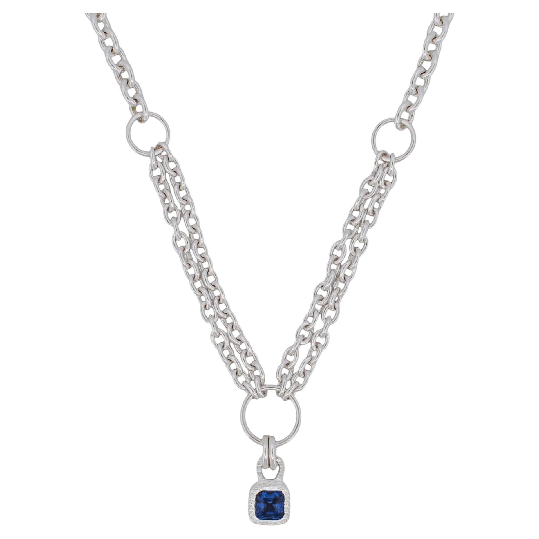 Sapphire Window Necklace by True Connexion