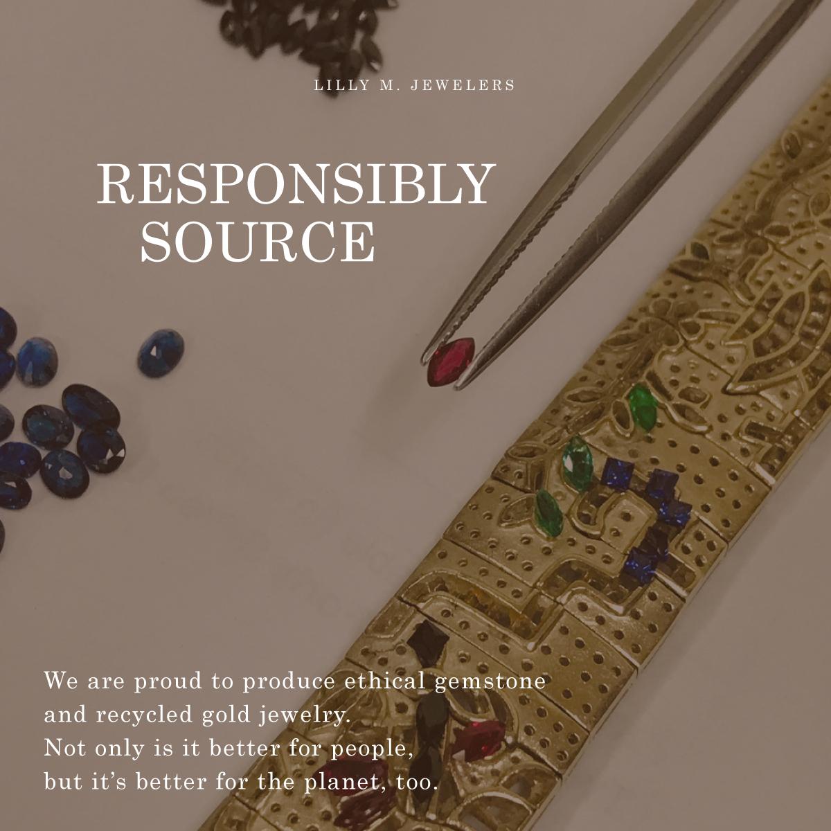 Sapphire with Diamond Art Deco Style Engagement Ring in 14K White Gold For Sale 8