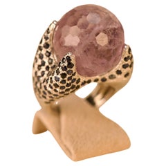 Sapphires and Amethyste White Gold Ring