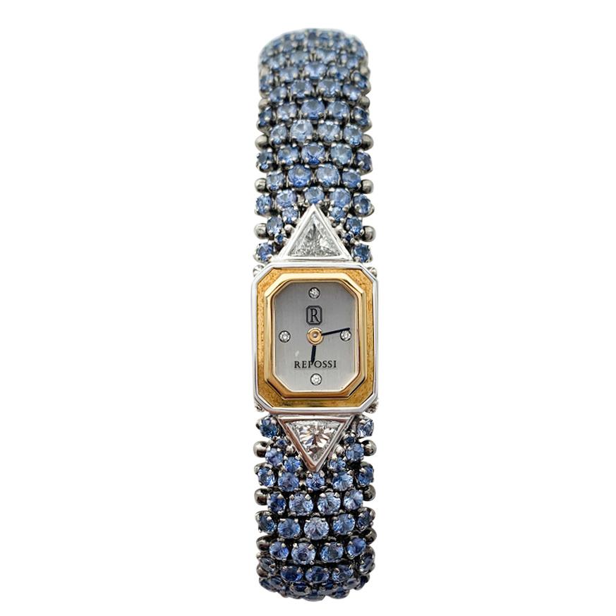 Sapphires and Diamonds Repossi Watch For Sale 1