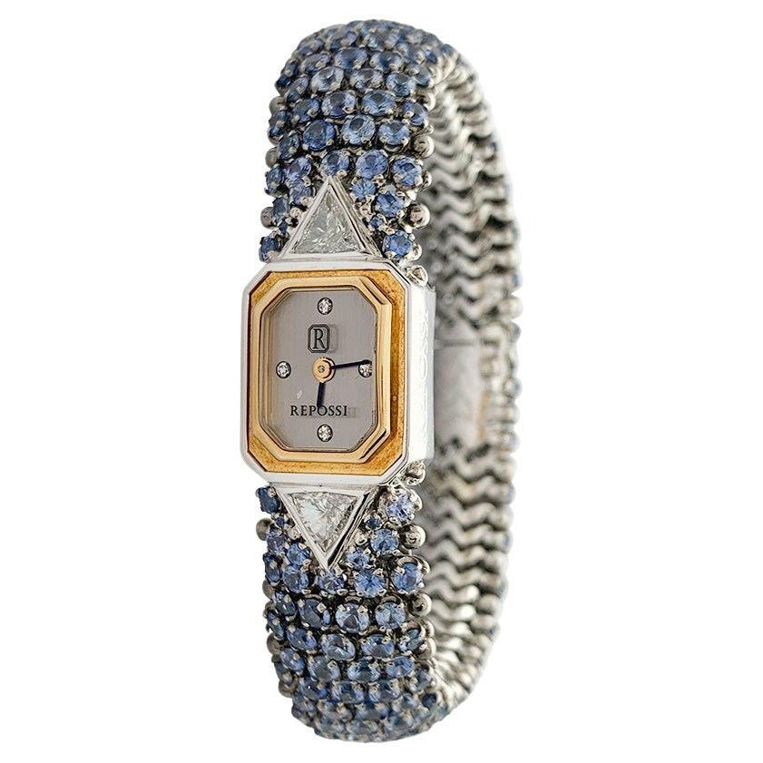 Repossi Uhr mit Saphiren und Diamanten