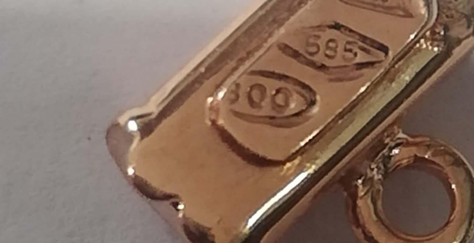 De las mujeres Zafiros, diamantes, oro rosa de 14 quilates y pulsera Retrò de plata. en venta
