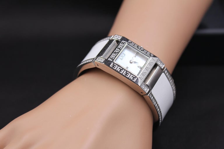 Diamond White Sapphire 2.76 tcw Watch Sapphires and Diamonds Pave Dial Luxury Swiss Quartz Exotic  main image 2