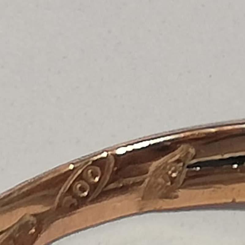 Sapphires, Diamonds, Rose Gold and Silver Ring. Damen im Angebot