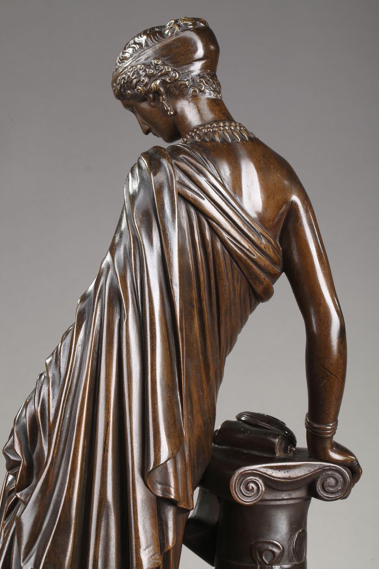 Bronze Sappho After Jean-Jacques Pradier, Cast by Victor Paillard