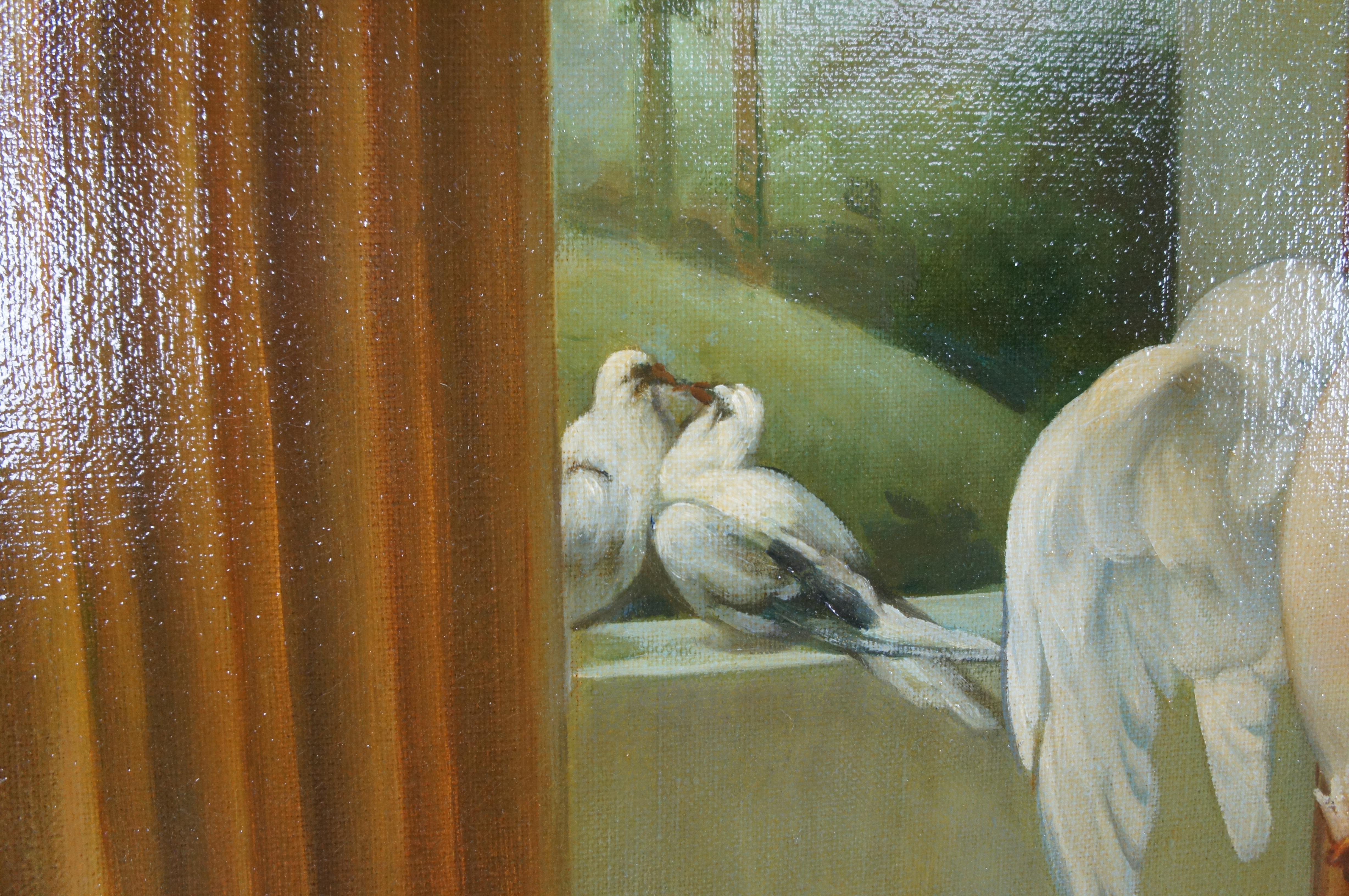 Sappho and Phaon Contemporary School Oil Painting After Jacques-Louis David 72