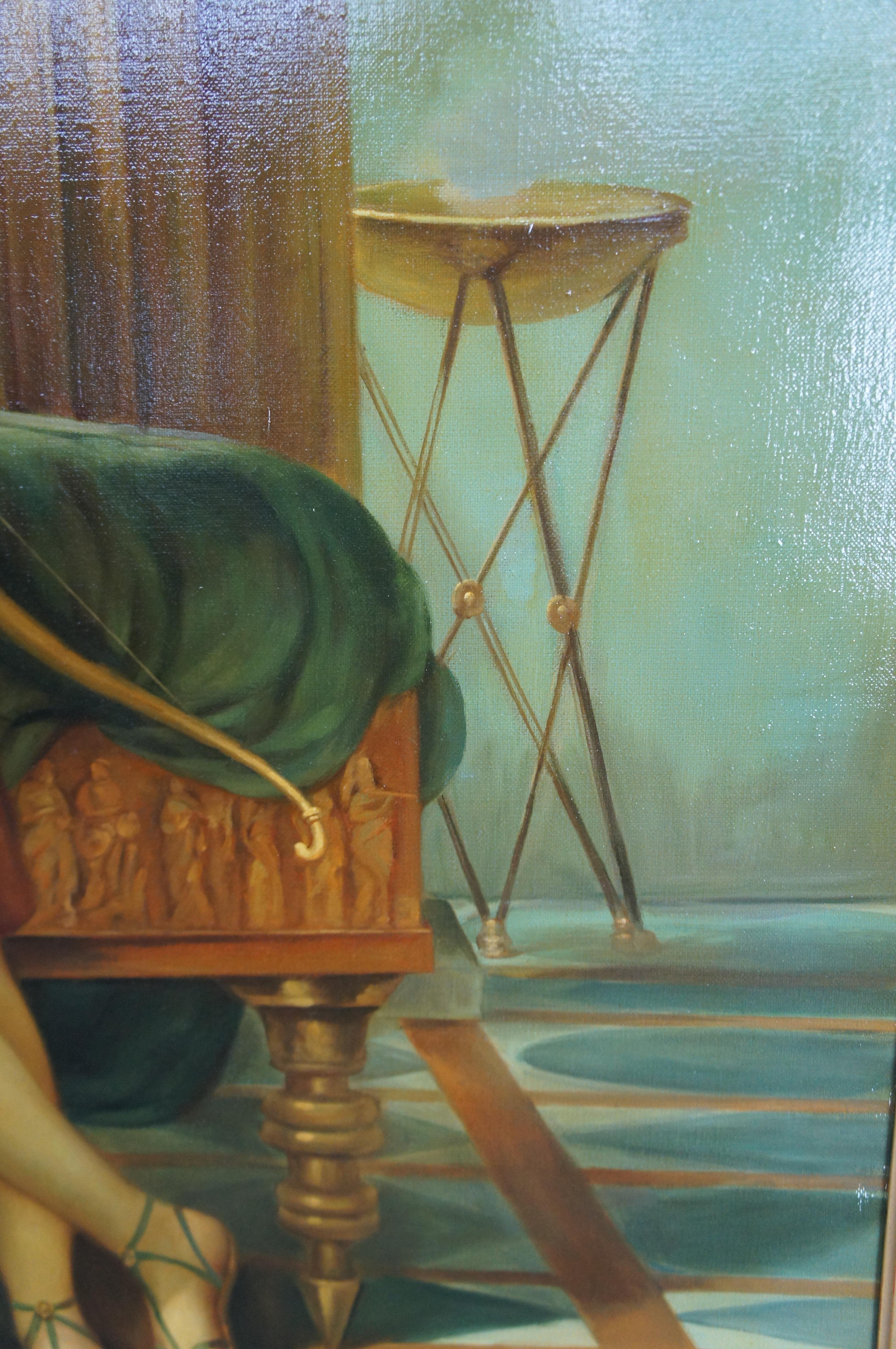 Sappho and Phaon Contemporary School Oil Painting After Jacques-Louis David 72