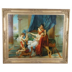 Sappho and Phaon Contemporary School Oil Painting After Jacques-Louis David 72"