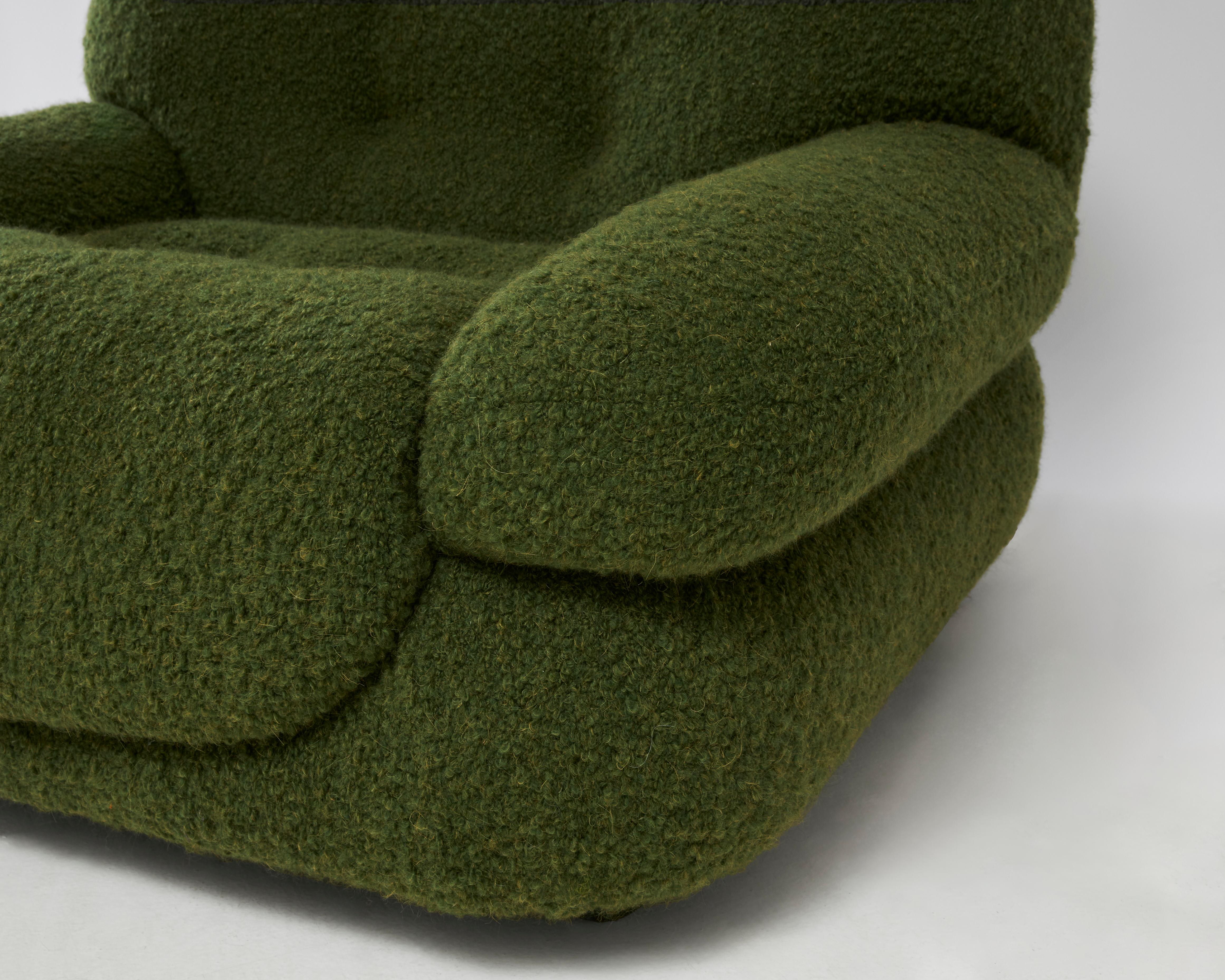 Wool Sapporo Armchair for Mobil Girgi For Sale