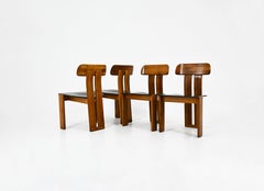 Sapporo Dining chairs By Mario Marenco for Mobilgirgi, 1970s, set of 4