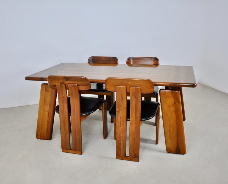Sapporo" Dining Table and Four Chairs by Mario Marenco for Mobilgirgi
