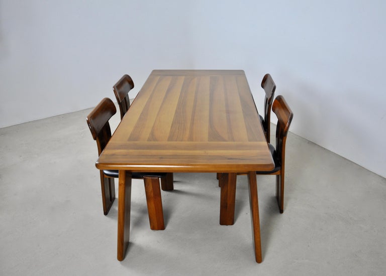 Sapporo" Dining Table and Four Chairs by Mario Marenco for Mobilgirgi