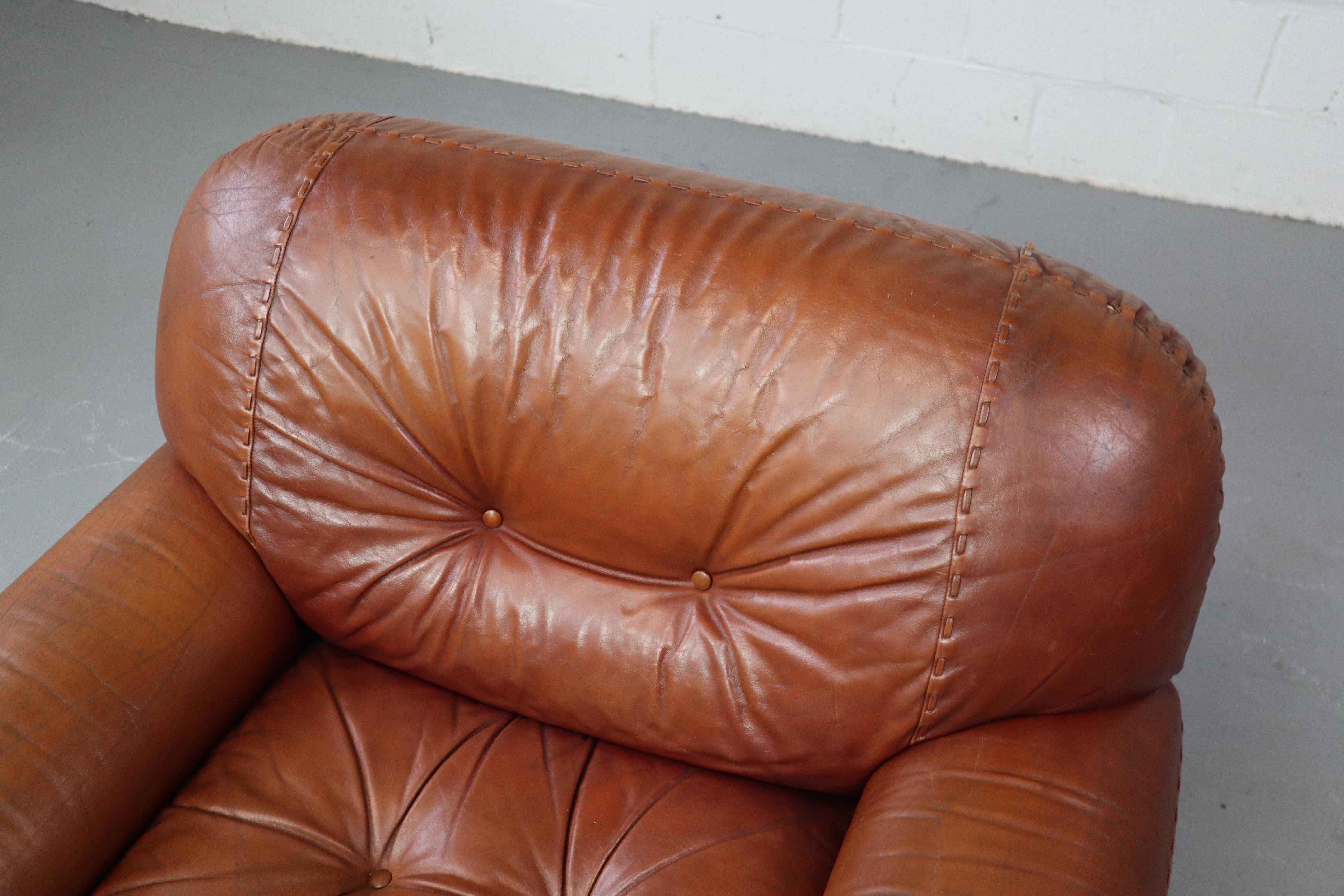 Sapporo lounge chair produced by Mobil Girgi Italy 1970's 8