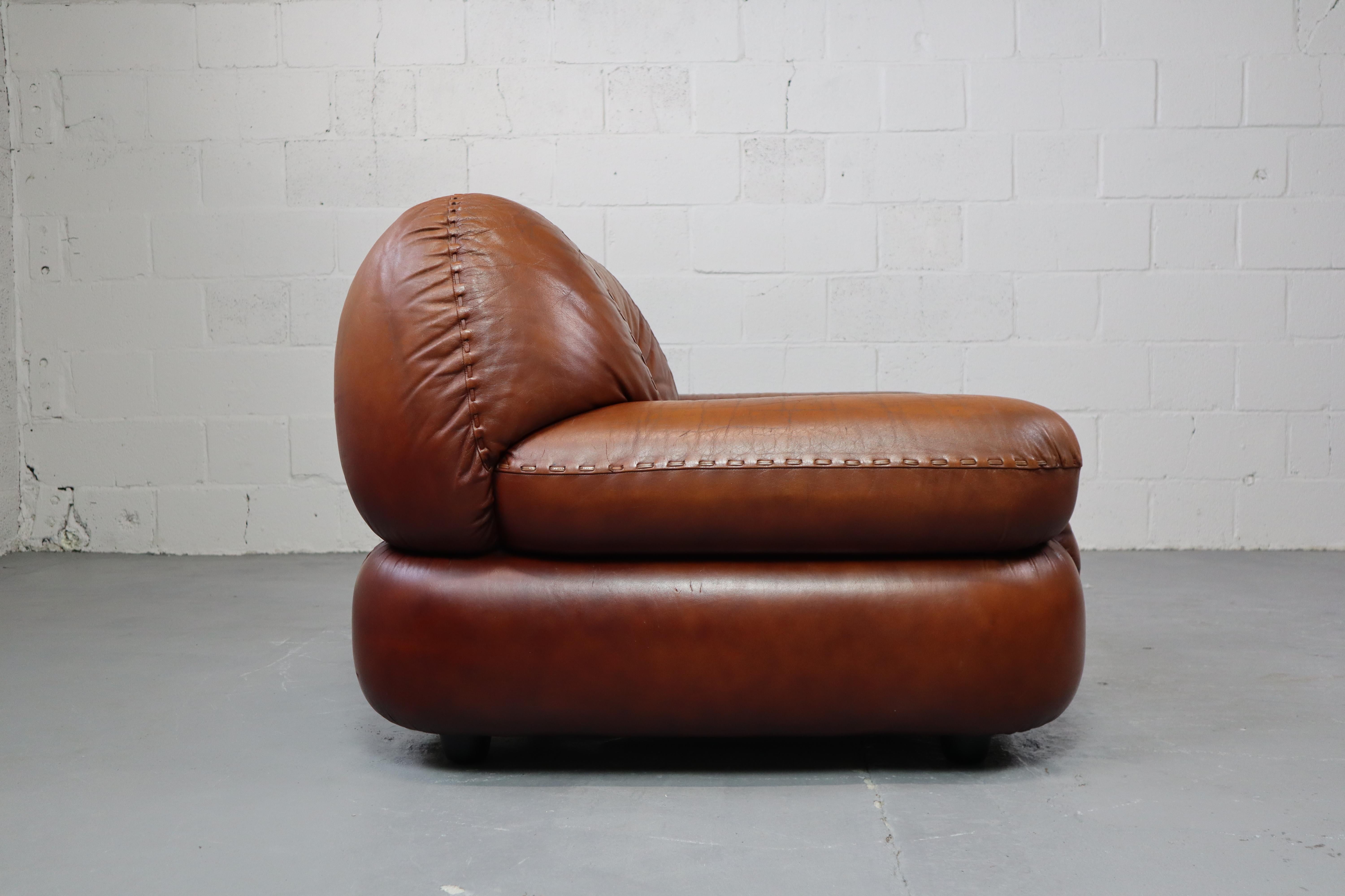 20th Century Sapporo lounge chair produced by Mobil Girgi Italy 1970's