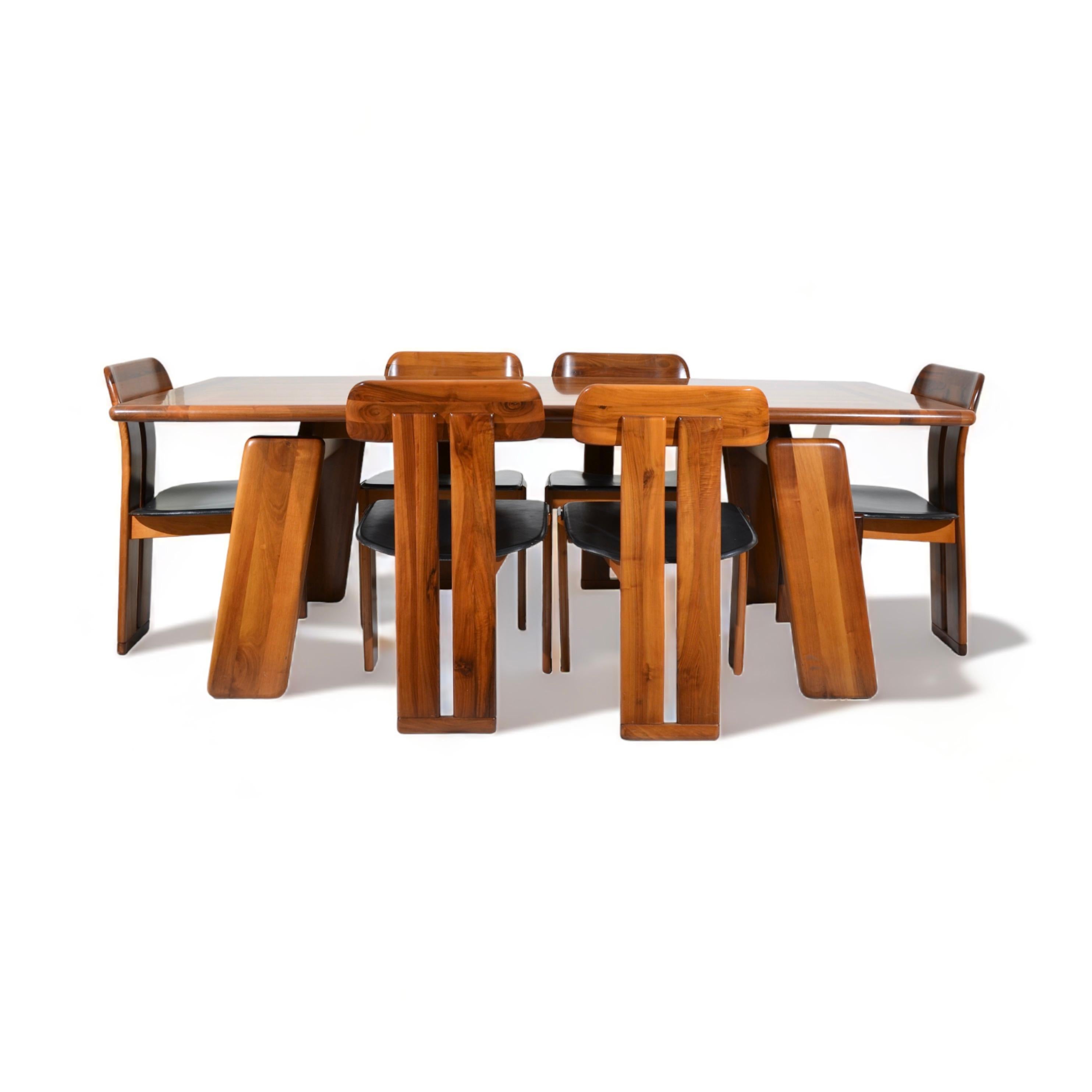 Sapporo Table in Walnut, Mobil Girgi, Mario Marenco, Italy, 1970's For Sale 4